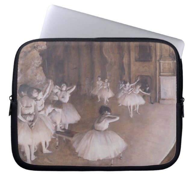 Edgar Degas| Lastpallsrepetition på scenen, 1874 Laptop Sleeve (Framsidan)