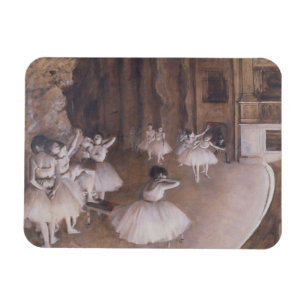 Edgar Degas Lastpallsrepetition på scenen, 1874 Magnet