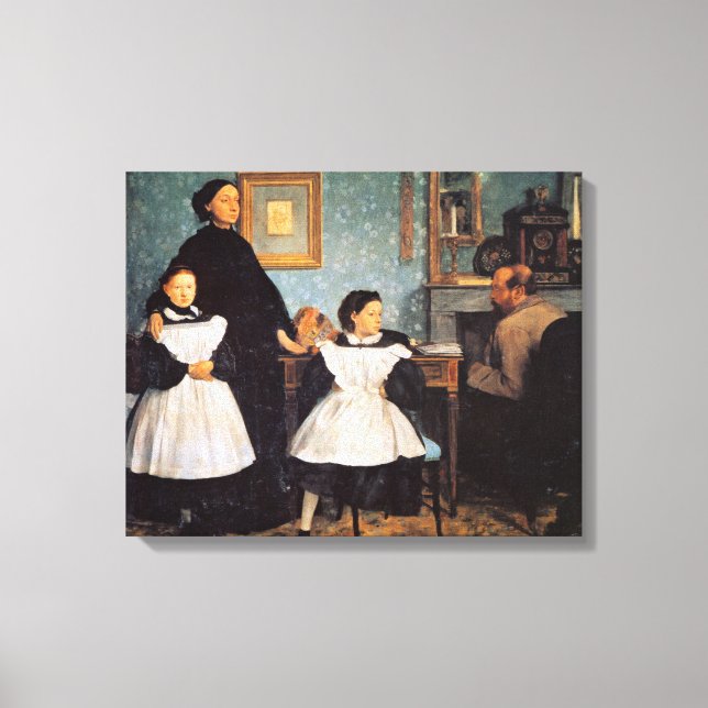 Edgar Degas-målning, Bellelli-familjen Canvastryck (Framsida)