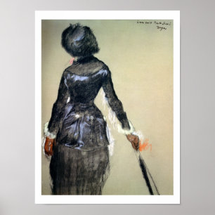 Edgar Degas   Mary Cassatt i Louvre Poster