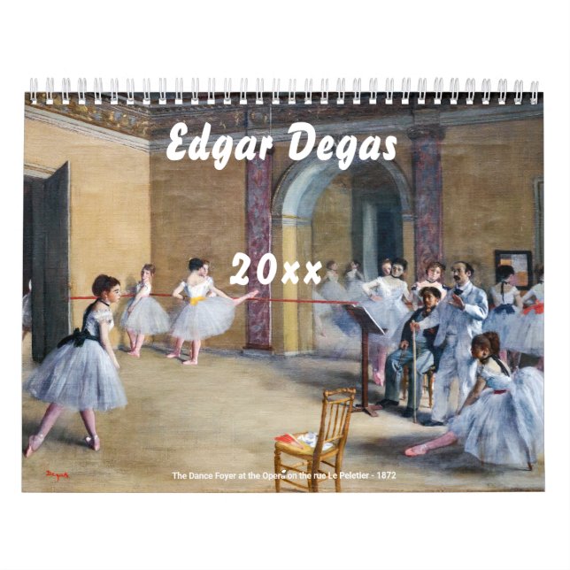Edgar Degas-mästerverk Kalender (Omslag)