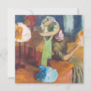 Edgar Degas - Millinery Shop Inbjudningar