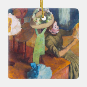 Edgar Degas - Millinery Shop Julgransprydnad Keramik