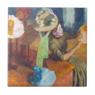 Edgar Degas - Millinery Shop Kakelplatta