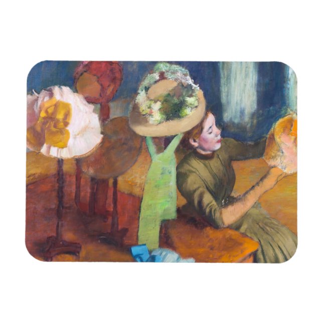 Edgar Degas - Millinery Shop Magnet (Horisontell)