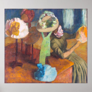 Edgar Degas - Millinery Shop Poster