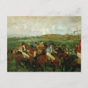 Edgar Degas Mina tävling, före avresan Vykort