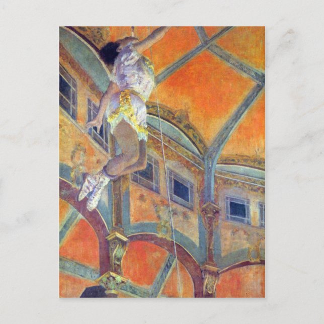 Edgar Degas - Miss Lala in Circus Fernando Vykort (Framsida)