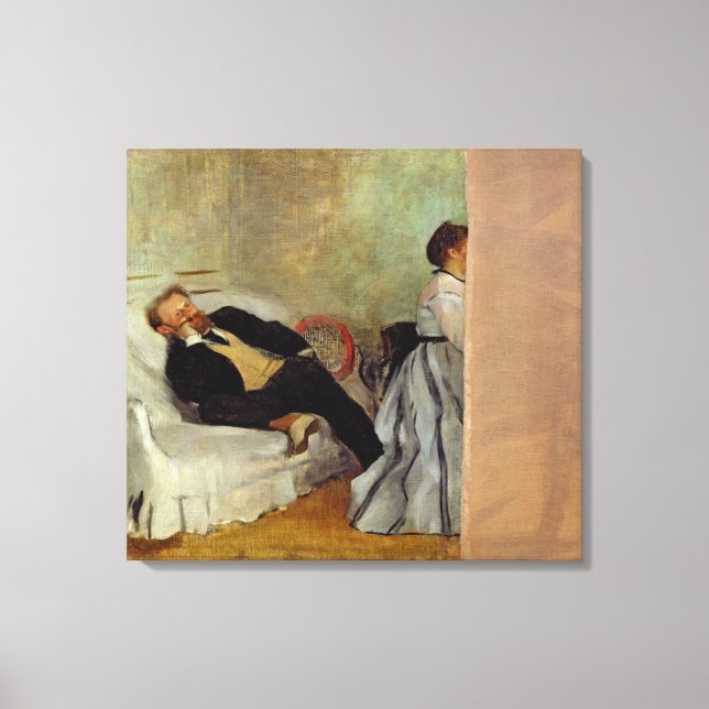 Edgar Degas | Monsieur och Madame Edouard Manet Canvastryck (Framsida)