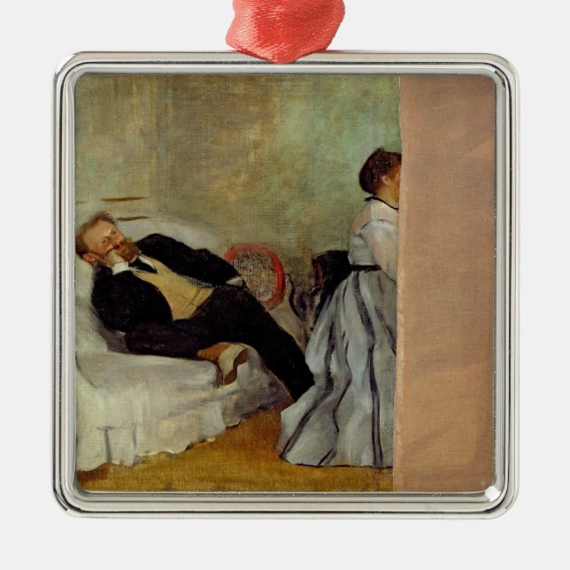 Edgar Degas | Monsieur och madamen Edouard Manet Julgransprydnad Metall (Framsidan)
