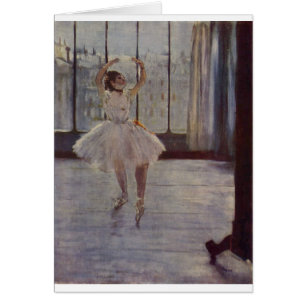 Edgar Degas - olja för dansare@ fotograf 1877-78 Hälsningskort