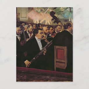 Edgar Degas Opera Orchestra, 1870 Vykort