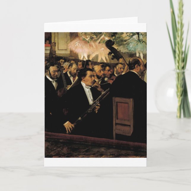 Edgar Degas - Orcchestra av den operaklarinetten Kort (Framsida)