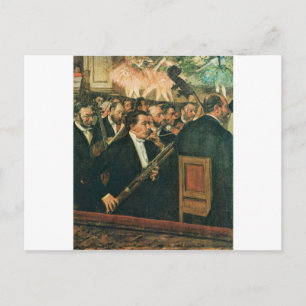 Edgar Degas Orchestra i Opera Vykort