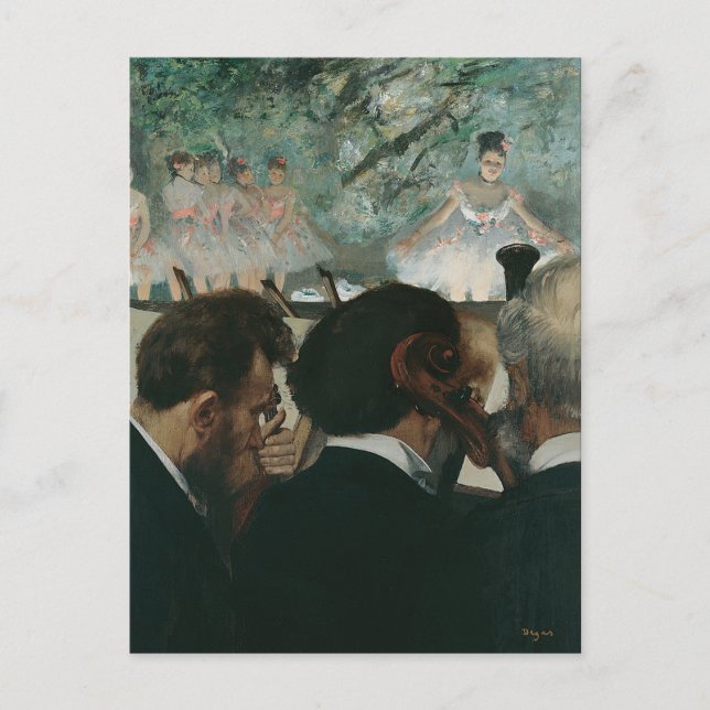Edgar Degas | Orchestra Musician | Ny adress Meddelande Vykort (Framsida)