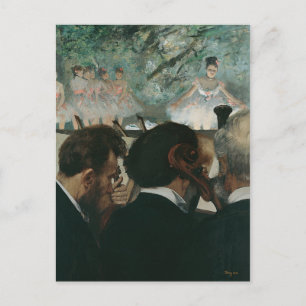 Edgar Degas   Orchestra Musician Vykort
