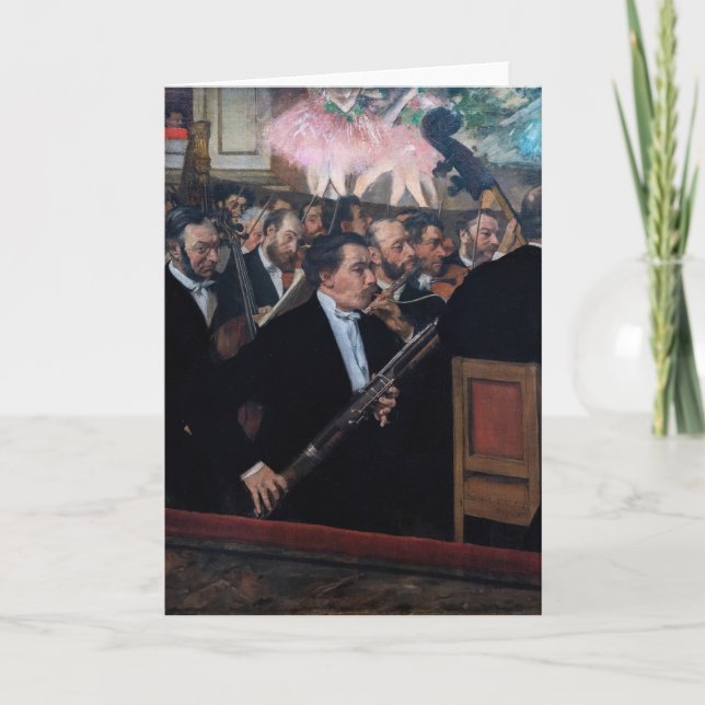 Edgar Degas - Orchestra på Opera Kort (Framsida)