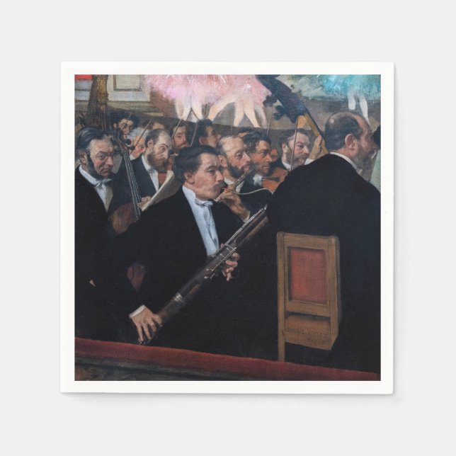 Edgar Degas - Orchestra på Opera Pappersservett (Framsidan)