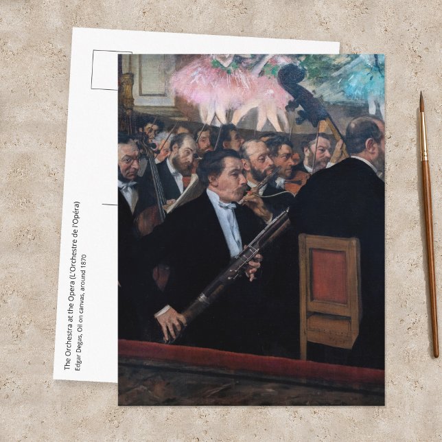 Edgar Degas - Orkester på Operan Vykort (Skapare uppladdad)