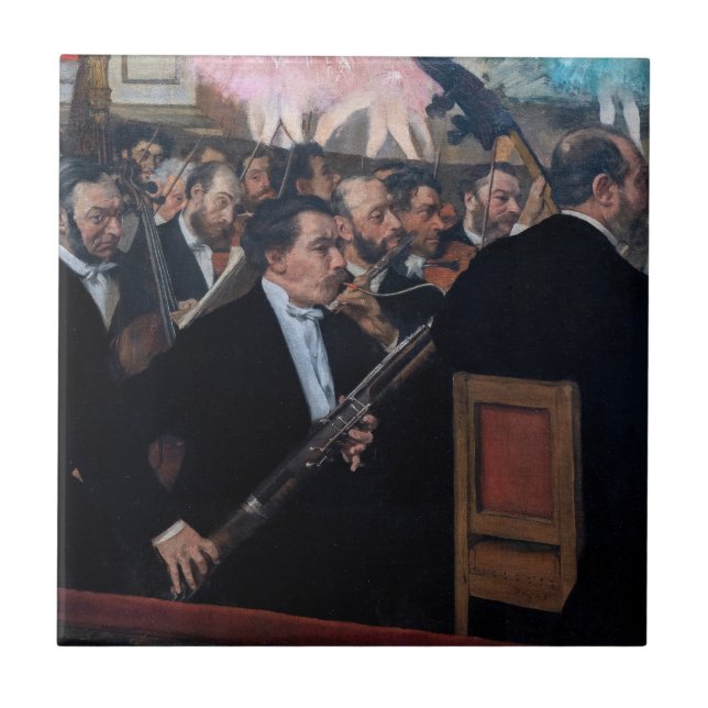 Edgar Degas - Orkestern på Operan Kakelplatta (Framsidan)
