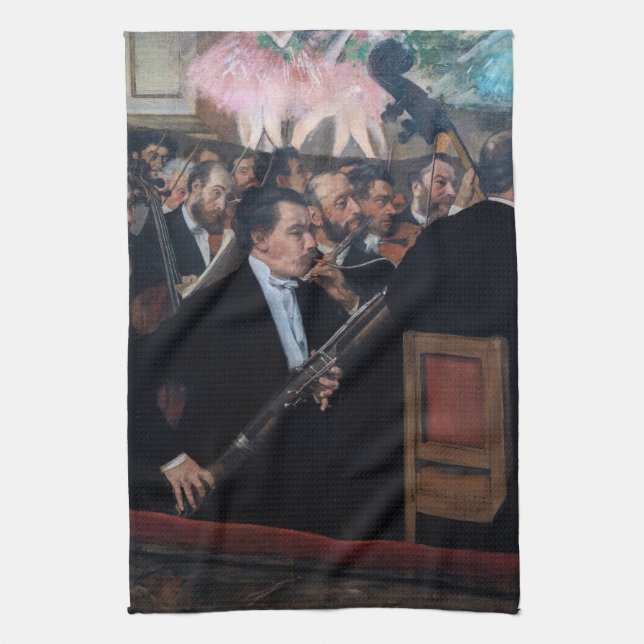 Edgar Degas - Orkestern på operan Kökshandduk (Vertikal)