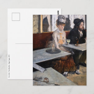Edgar Degas - På en kafe / Absint Vykort