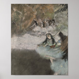 Edgar Degas, på scenen, 1876-1877 Poster