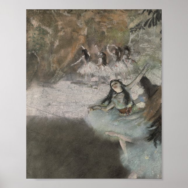 Edgar Degas, på scenen, 1876-1877 Poster (Framsidan)