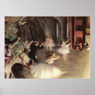 Edgar Degas på scenen Poster
