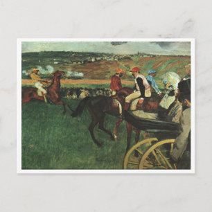 Edgar Degas - På Tävling 1877-1880 Horse Jockey Vykort