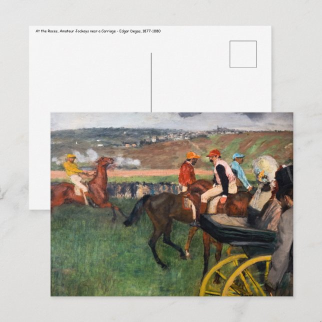 Edgar Degas - på Tävling Vykort (Fram/baksida)