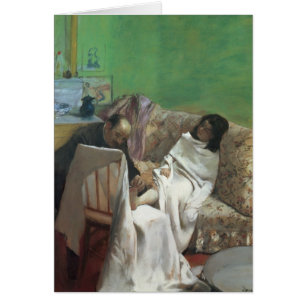 Edgar Degas pedicuren, 1873 Hälsningskort