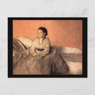 Edgar Degas Porträtt från Estelle Musson de Gas Vykort