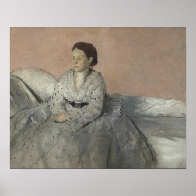 Edgar Degas - Porträtt från Madame Rene de Gas Poster (Framsidan)
