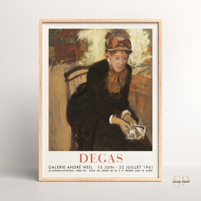 Edgar Degas Porträtt från Mary Cassatt Art Eleganc Poster (Skapare uppladdad)