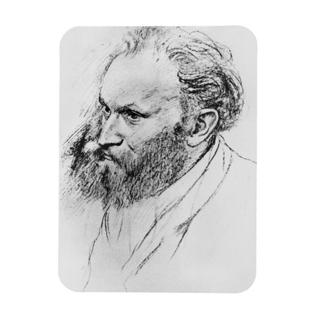 Edgar Degas | Porträtt i Edouard Manet Magnet (Vertikal)