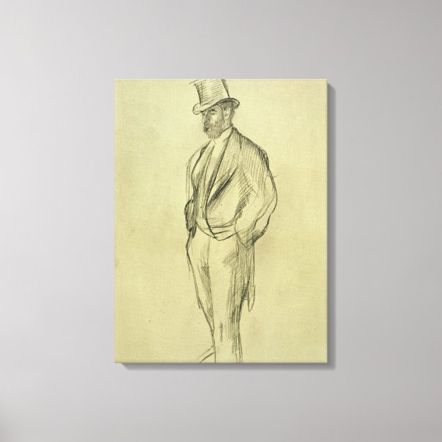 Edgar Degas | Porträtt i Ludovic Halevy Canvastryck (Framsida)