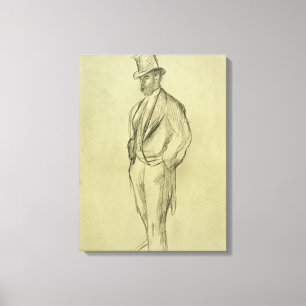 Edgar Degas   Porträtt i Ludovic Halevy Canvastryck