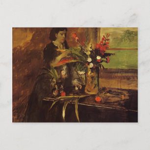 Edgar Degas- Porträtt of Mme. Rene De Gas Vykort