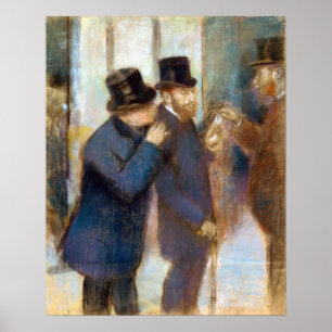 Edgar Degas Porträtt på Lagrar-börsen Poster