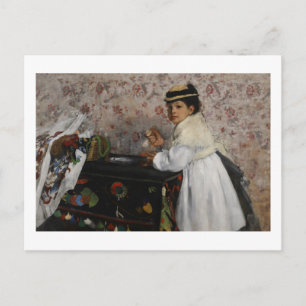 Edgar Degas Porträtt på Mlle Hortense Valpin � Vykort
