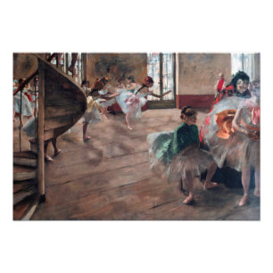 Edgar Degas - Rehearsal Fototryck