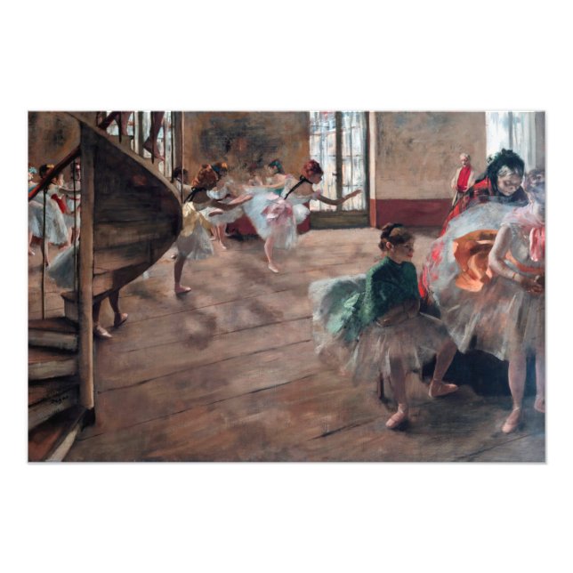 Edgar Degas - Rehearsal Fototryck (Framsidan)