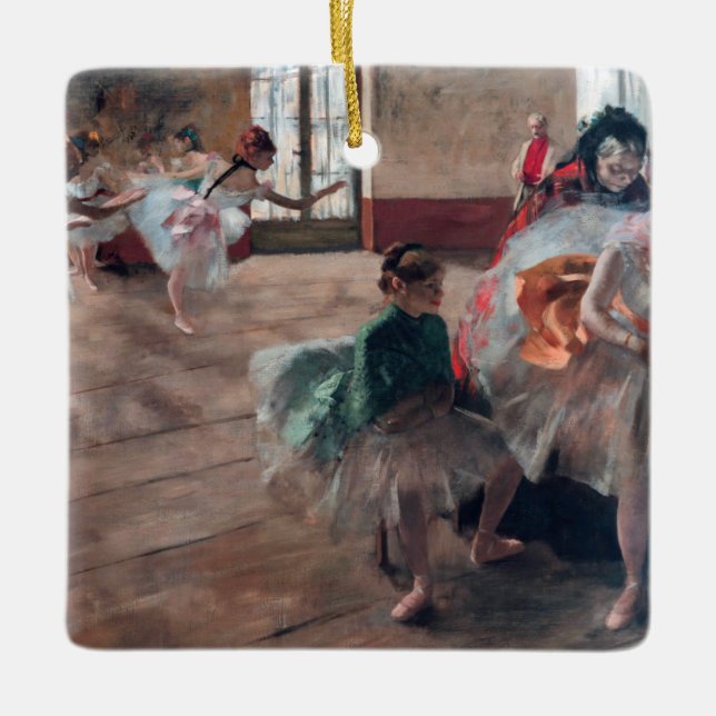 Edgar Degas - Rehearsal Julgransprydnad Keramik (Framsida)
