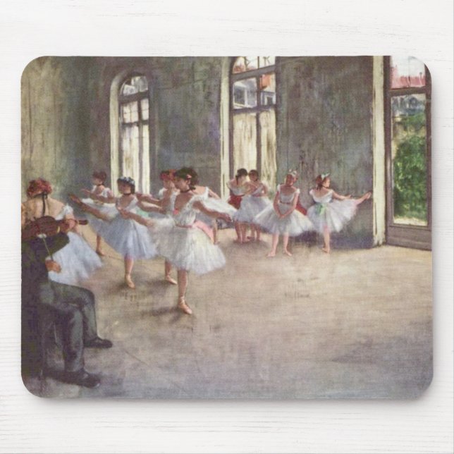 Edgar Degas", "Rehearsal Mousepad" Musmatta (Framsidan)