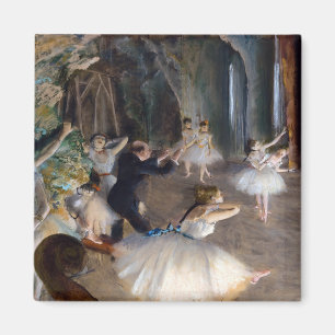 Edgar Degas - Rehearsal of the Ballet Onstage Magnet