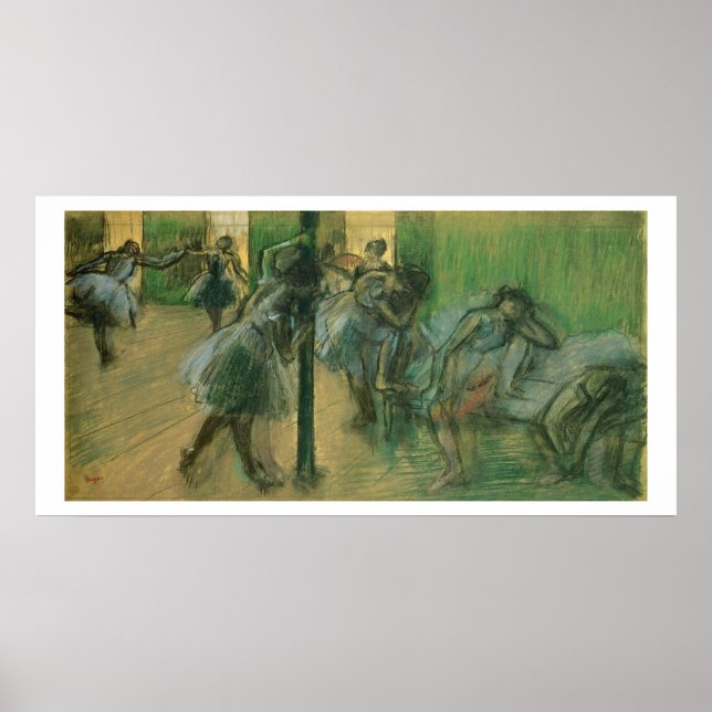 Edgar Degas | Repetering av dansare Poster (Framsidan)