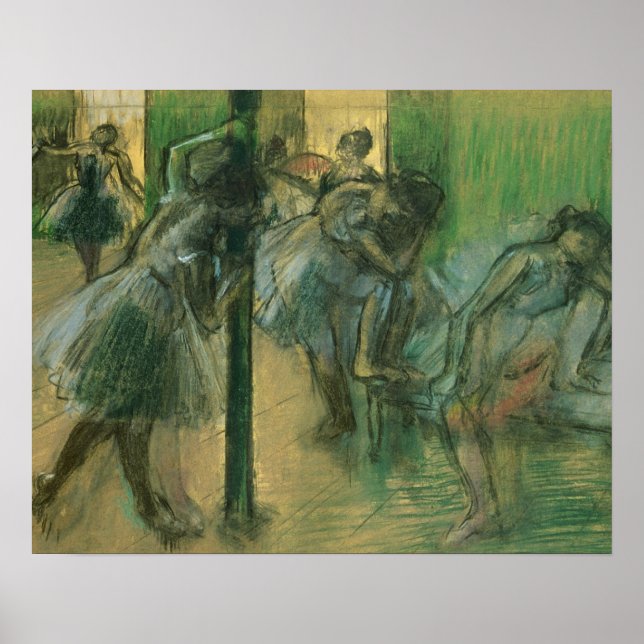 Edgar Degas | Repetering av dansare Poster (Framsidan)