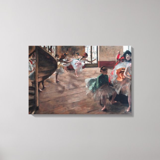 Edgar Degas - Repetitionen Canvastryck (Framsida)