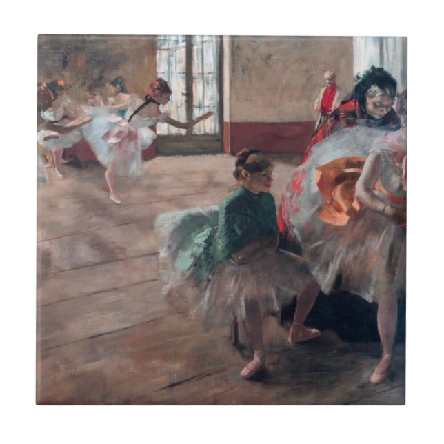 Edgar Degas - Repetitionen Kakelplatta (Framsidan)